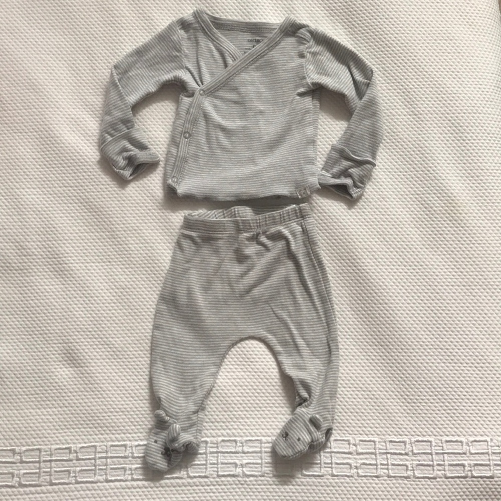 Kimono Top and Bottom Set - Newborn